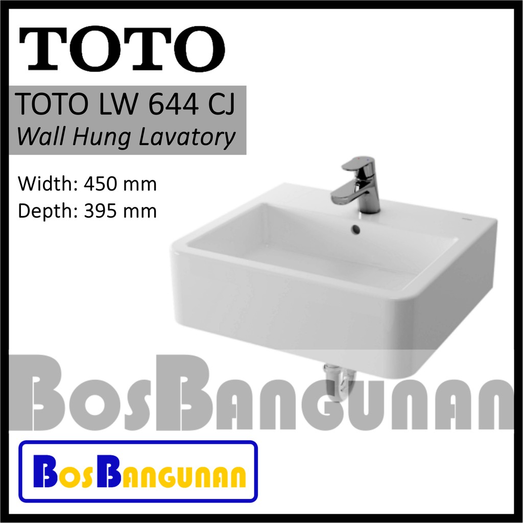 Wastafel Gantung TOTO LW644CJ / Wall Hung Lavatory TOTO LW 644 CJ
