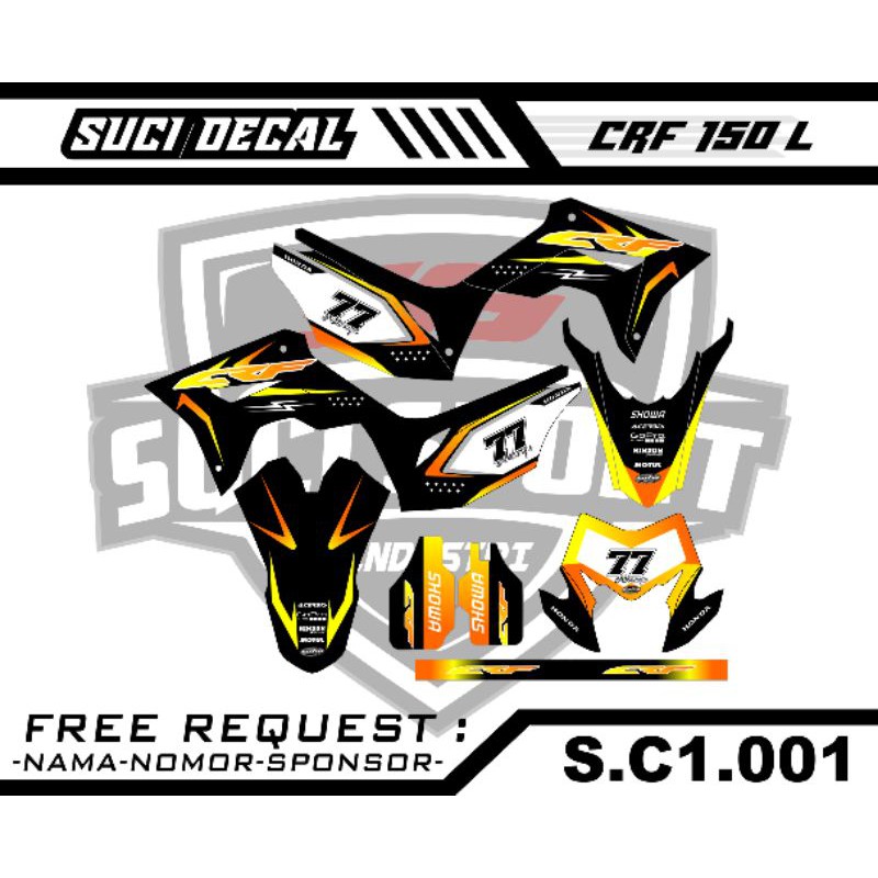 DECAL CRF 150 L NEW 2021 (S.C1.001)