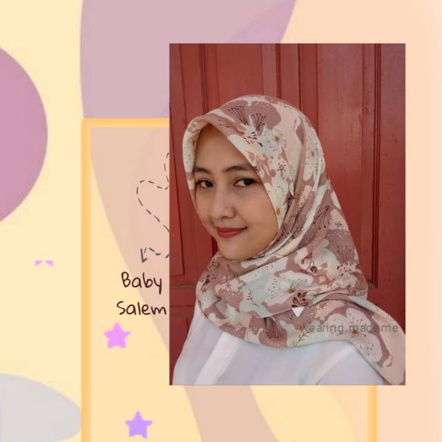 Kerudung motif / Jilbab viney jepang / Jilbab segiempat