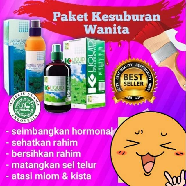 Paket Kesuburan Wanita, Chlorophyll& Gamat Extract Emulsion