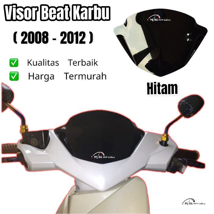 Promo Visor Beat Karbu Tahun 2008 - 2012 Kualitas Terbaik Harga Termurah