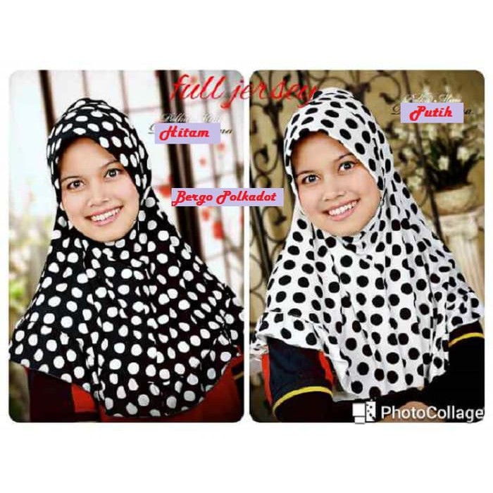 Bergo Polkadot / Jilbab Polkadot / Sofia Polkadot