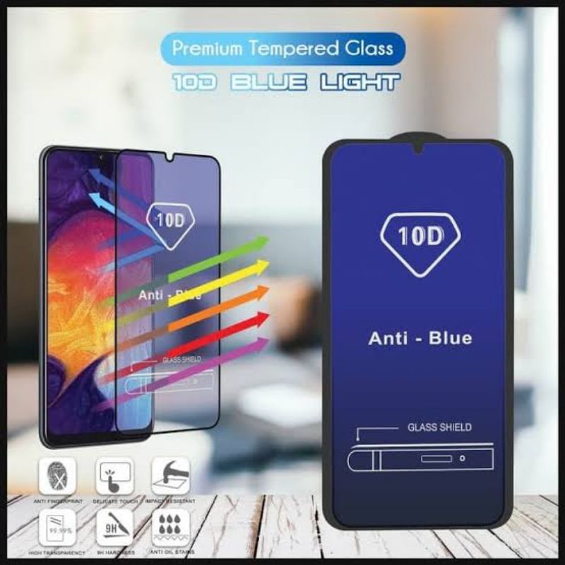 Tempered Glass Anti Radiasi Kaca BLUE FULL Cover TG SAMSUNG J2 PRIME/J2 PRO/J3 PRO/J4 PLUS/J5 PRIME/J5 PRO/J6 PLUS/J7 PRIME/J7 PRO