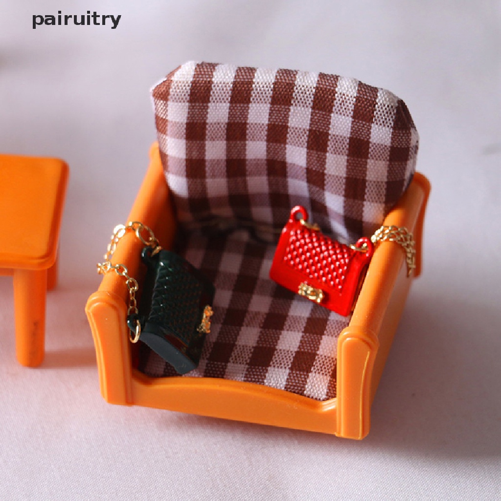 Prt Miniatur Tas Handbag Mini Bahan Metal Untuk Dekorasi Rumah Boneka PRT