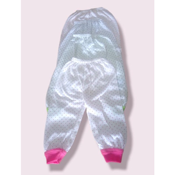 6 PCS Celana Panjang Bayi Polkadot Premium