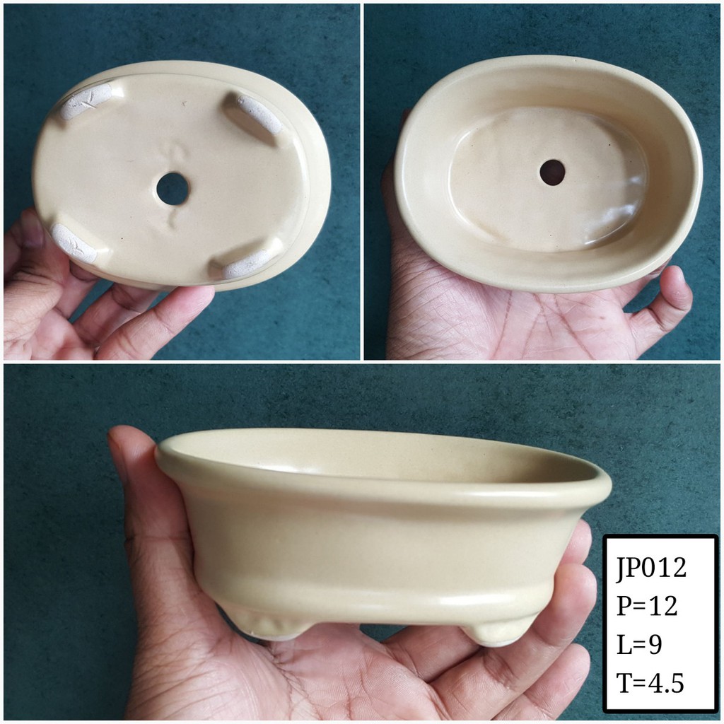 Pot Keramik Oval JP012