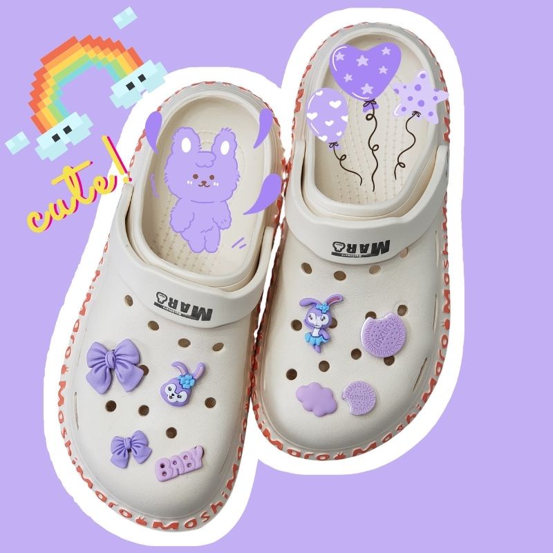 8pcs Kancing Sepatu Wanita Charm Crocs DIY