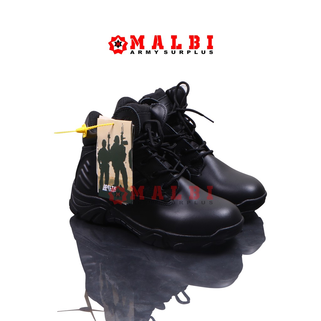 Sepatu DELTA IMPORT ORIGINAL boots tactical 6 inch hitam pendek