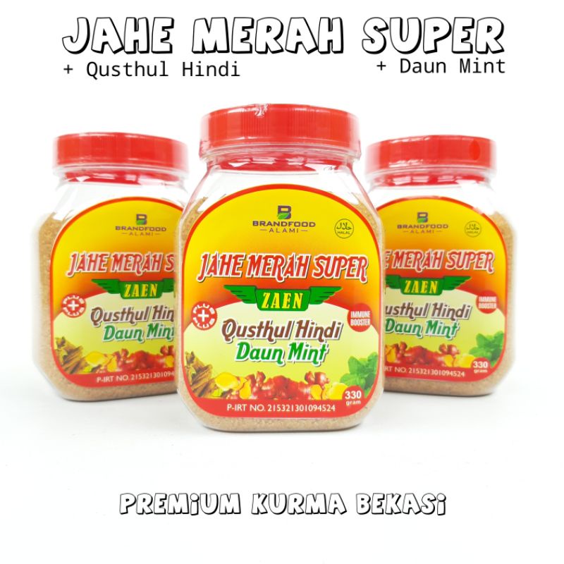 

(Terlaris) Jahe Merah Super Qusthul Hindi Daun Mint Jahe Emprit