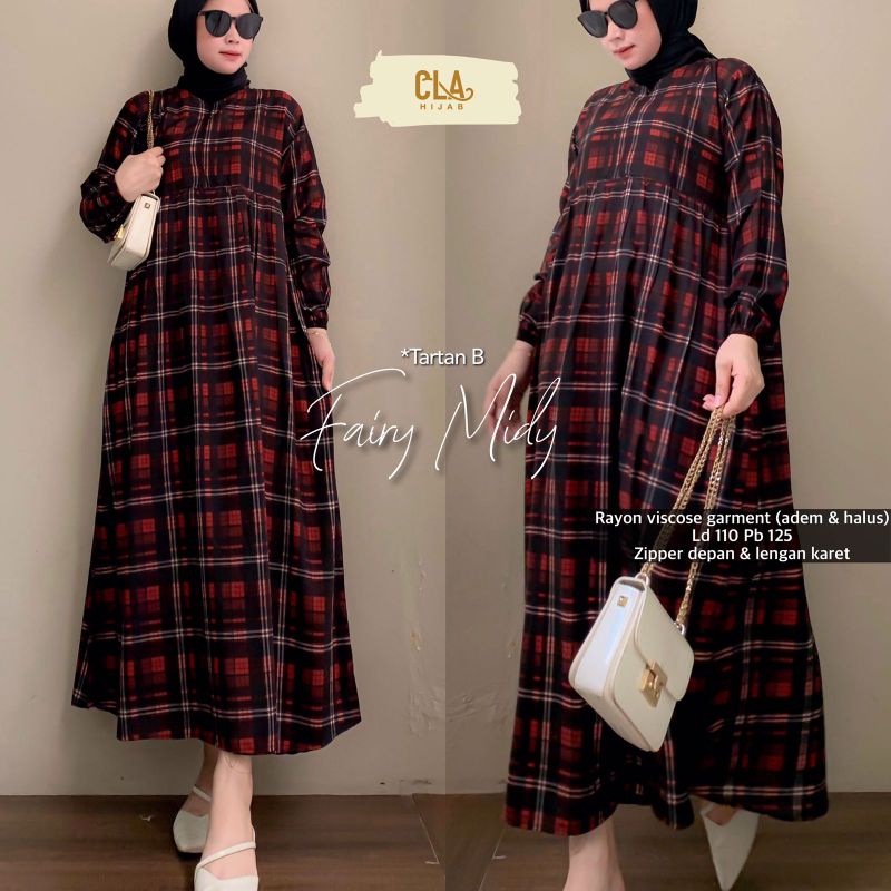 FAIRY ZEIMA MIDI DRESS CLA