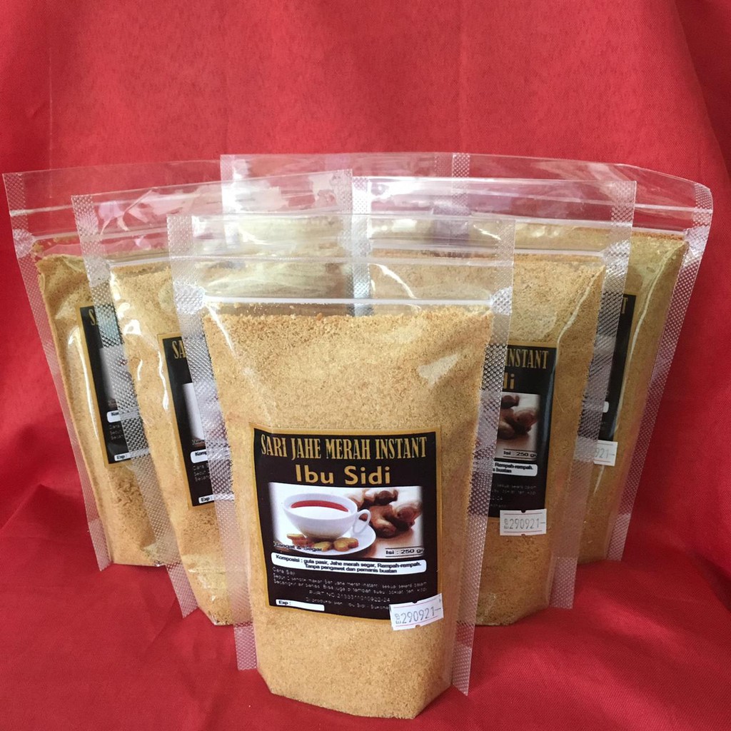 

Sari Jahe Merah Instant Ibu Sidi Pouch 250gr Minuman Herbal