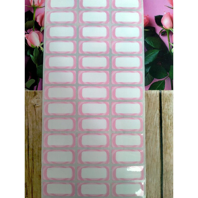 

Label sticker name waterproof Motif Frame