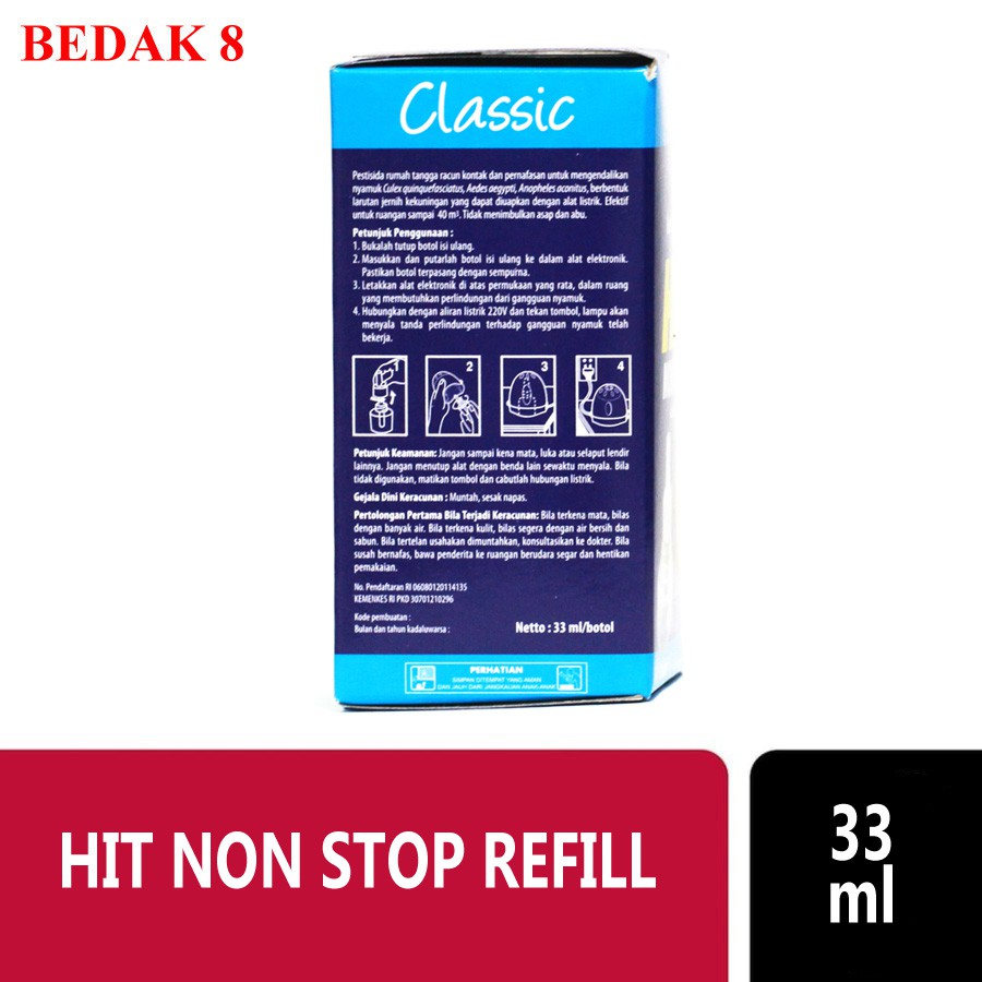 Hit Non Stop Refill 33 ml | Clasic | Floral | Fresh