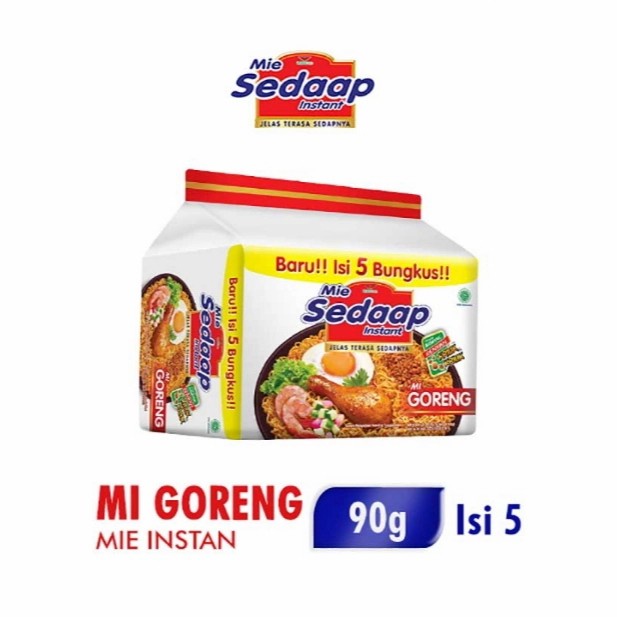 

Sedaap mie instan goreng 5 x 90 gr