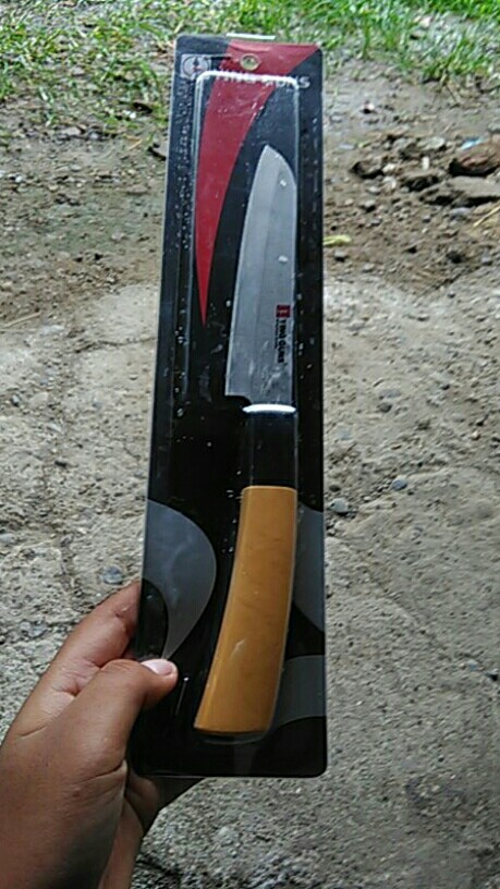 Pisau  Dapur / Daging Ying Guns Stainless Super Tajam / Gagang Motif Kayu / Kitchen Knife