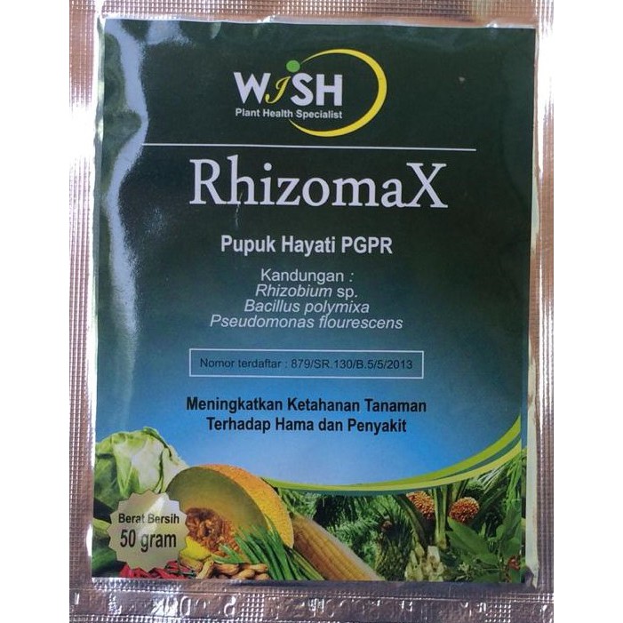 Pupuk Hayati/Alami/Biofertilizer-Rhizomax(Powder/Bubuk)