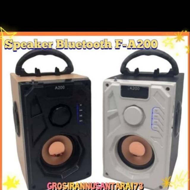 Speaker Bluetooth Fleco F-A200 Bisa karaokean MP3 USB/MMC/FM Radio