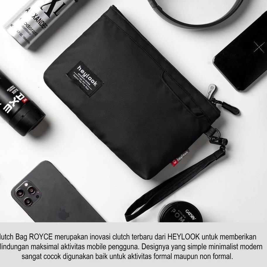 Serbu Murah Tas Clutch Cluth Bag Pouch Tangan Handbag Pria Cowok ROYCE Branded Keren Kekinian Waterproof Anti Air