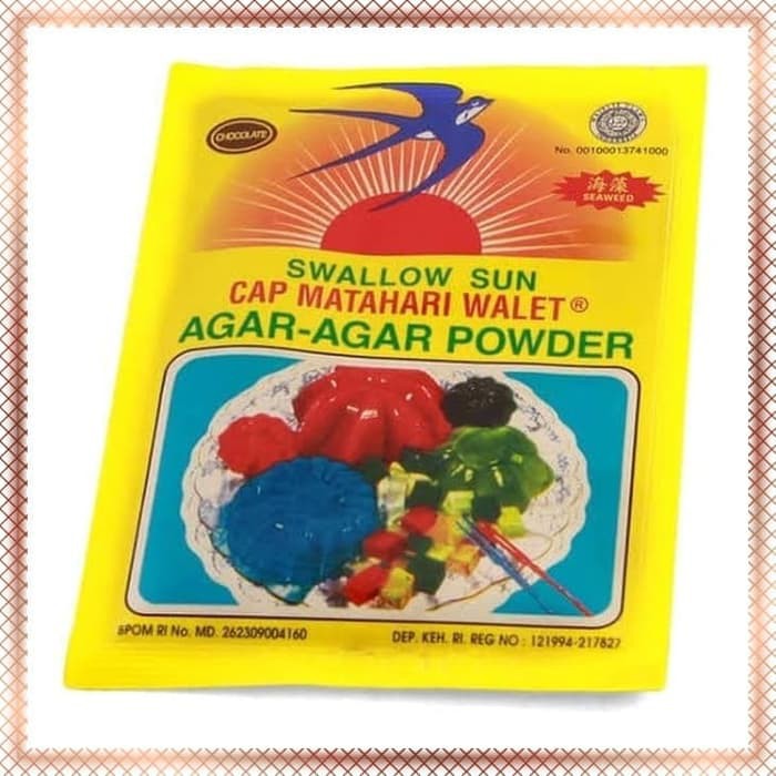 

Agar agar swallow sun Matahari Coklat Plain Merah Hijau GEL AGAR Swalo