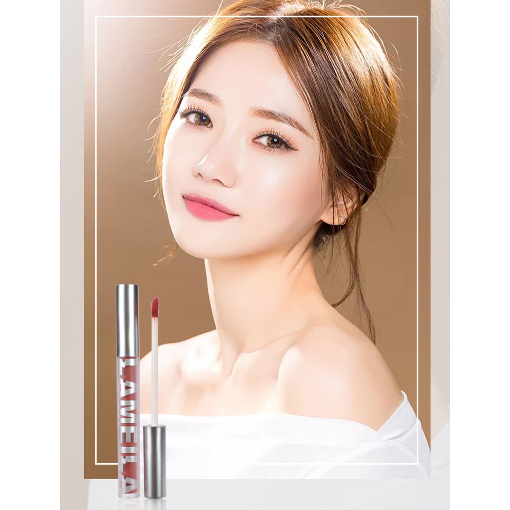 GIRLSNEED77 LAMEILA 2028 LIP GLAZE MATTE - Lipstick Anti Air - Lipstik Velvet - Lip Gloss LISPTIK MURAH MEDAN Lipcream Lameila Girlsneed Bisa Grosir dan Ecer Lip Cream Import