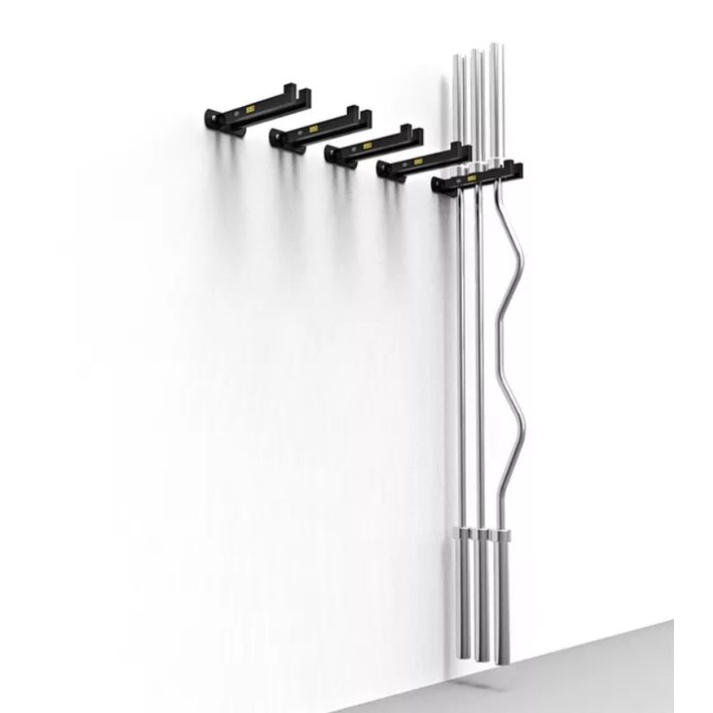 RAK PENYIMPANAN BARBEL VERTIKAL 5 WADAH, RAK DINDING GYM