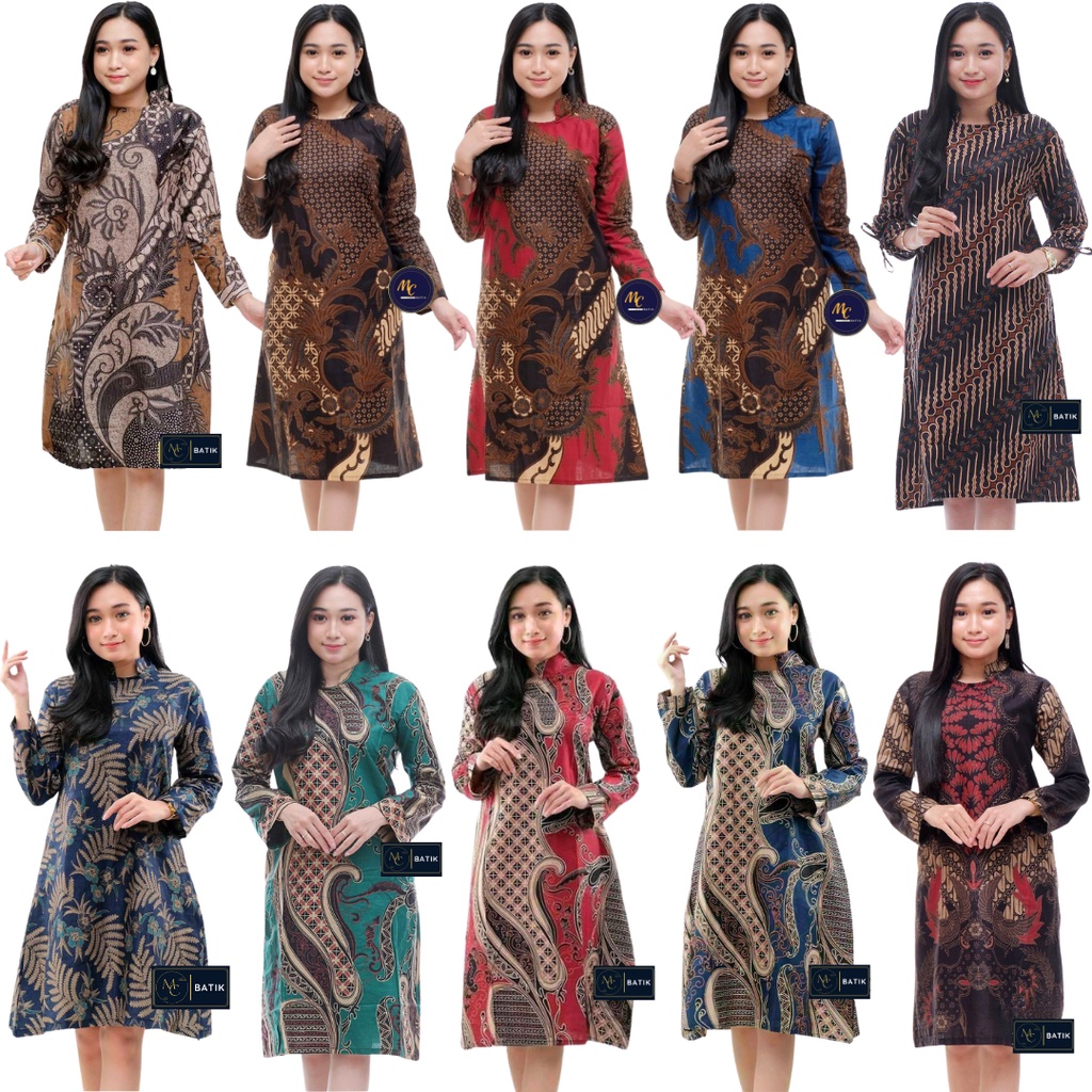 MCbatik | Atasan Batik Wanita Tunik Batik Wanita Modern M L XL XXL Jumbo