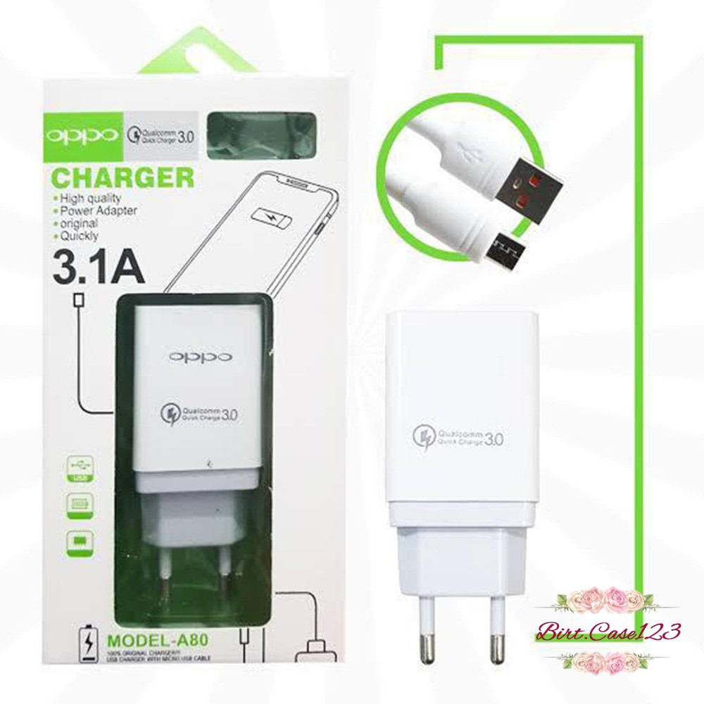 BM048 A80 Cashan Cashan OPPO 3Amper QUALCOM micro fast Charging Anti meledak A3S A5S F9 F11 F5 F7 BC3870