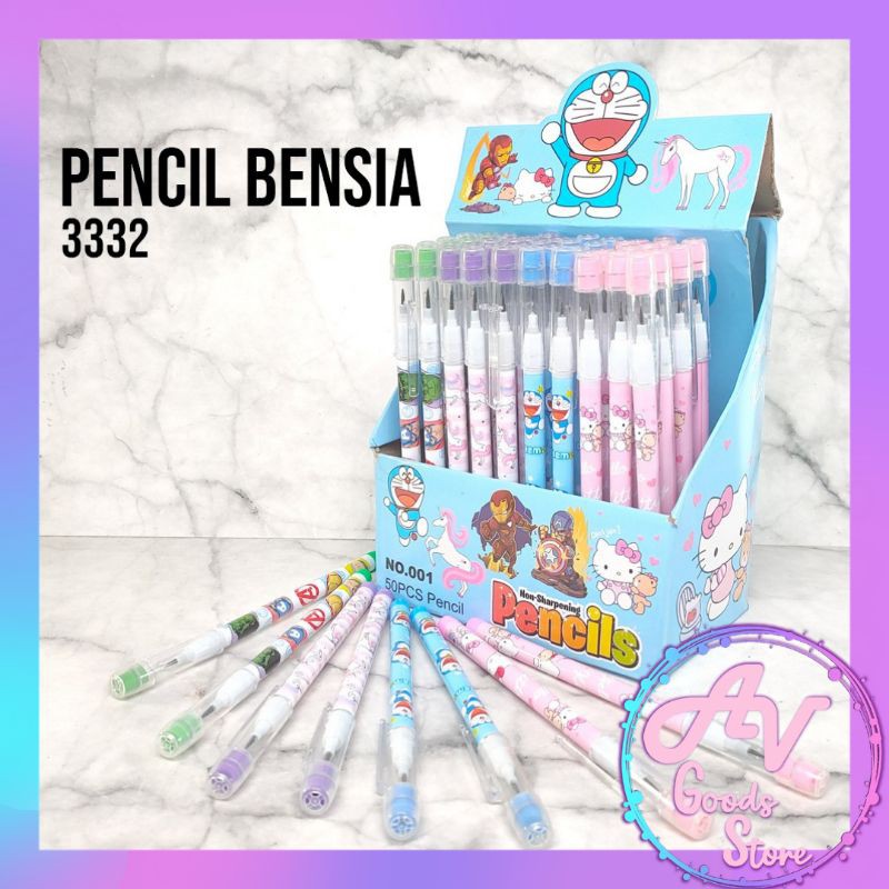 

1Pcs Pensil Bensia Fancy 3332 / 1buah pensil susun karakter fancy / pensil sambung