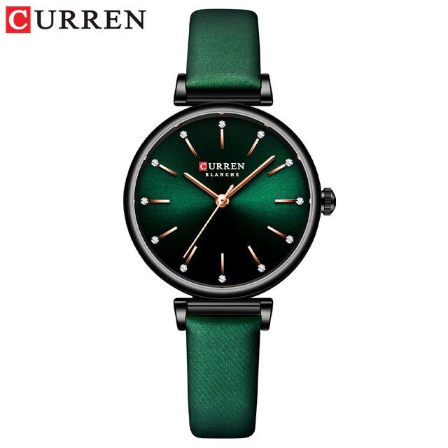 CURREN 9081 Jam Tangan Wanita Analog Tali Kulit