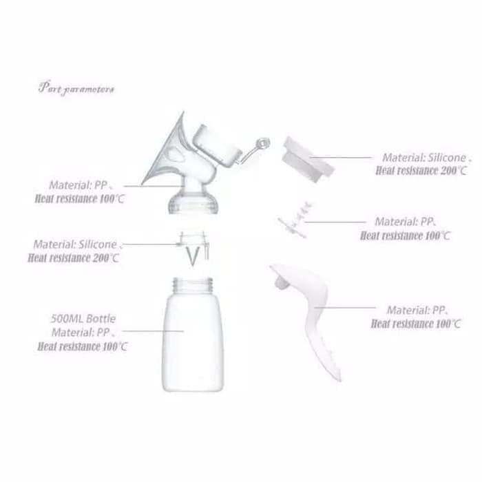 Breast pump / pompa asi manual real bubee