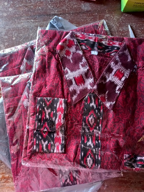 Batik Anak Laki Laki Size Terlengkap Motif Mega Mendung Merah