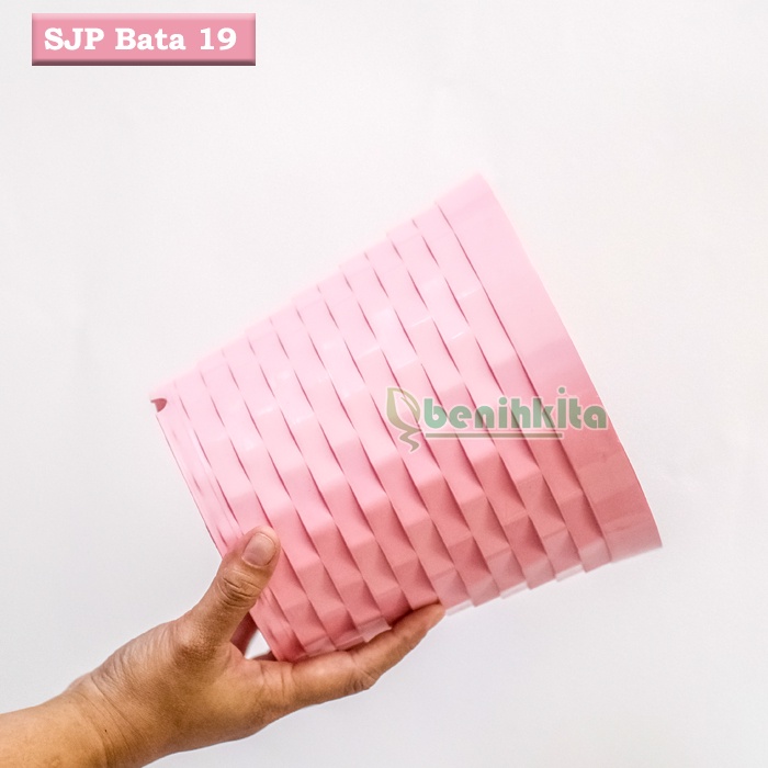 Pot Tanaman-Bunga Warna Zelig 19cm Motif Bata (SJP)