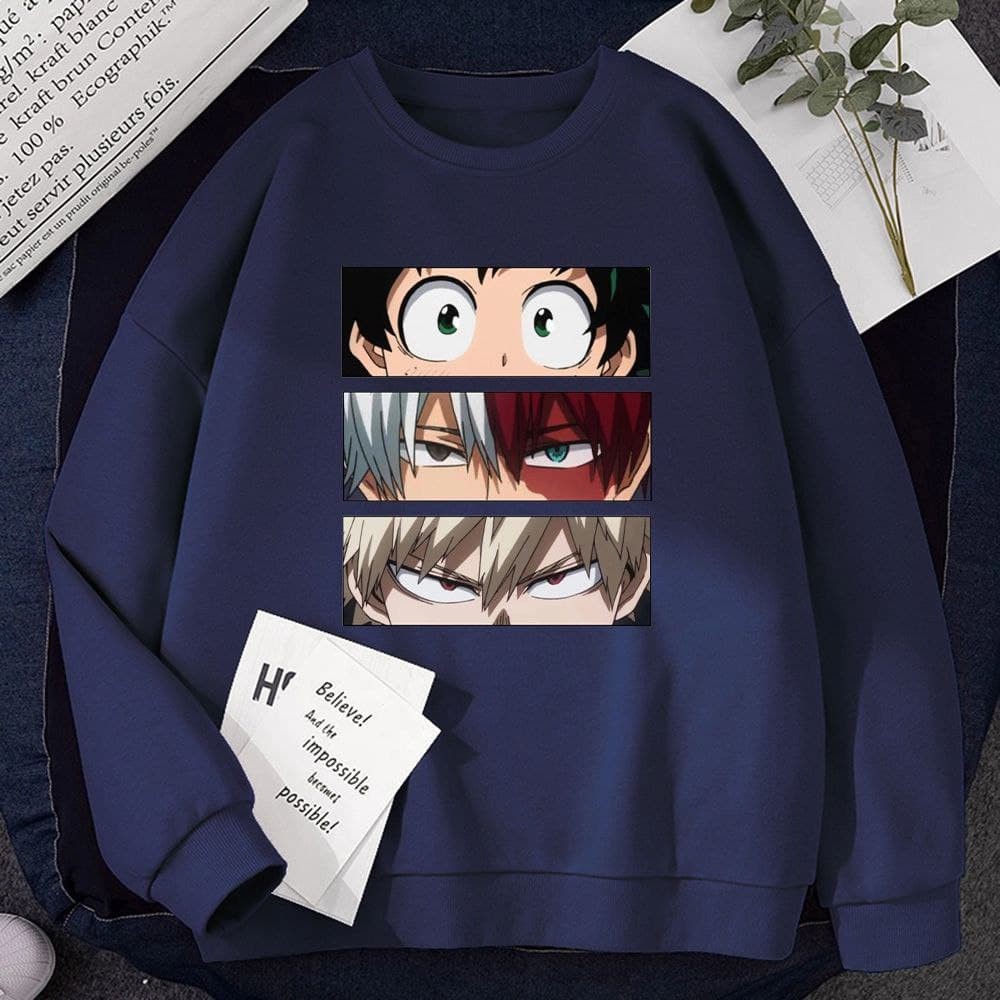 ANIME SWEATER UNISEX BOKU NO HERO ACADEMIA // ATASAN UNISEX PREMIUM // CREWNECK PREMIUM TEBAL TERBARU,