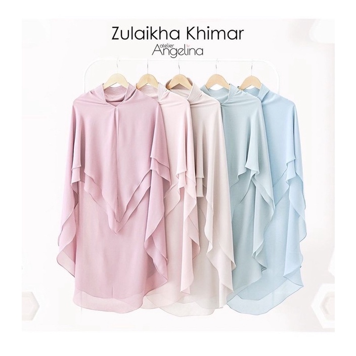 Zulaikha khimar hardpad by Atelier Angelina Po eid al adha dusty pink cinderrose vanilla fressia sun