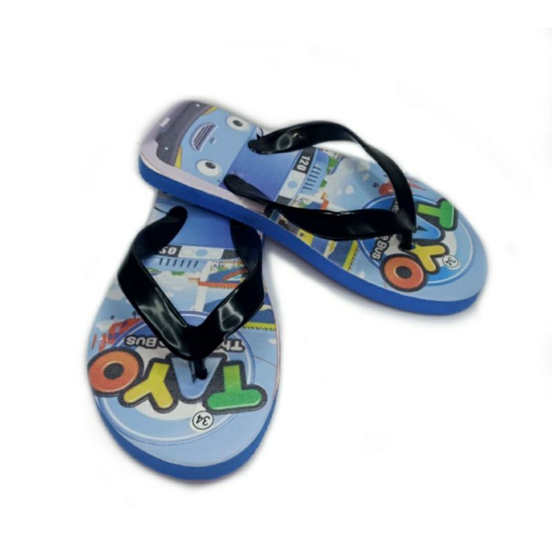 sandal jepit anak karakter lucu mickey mouse doraemon sandal tayo lucu