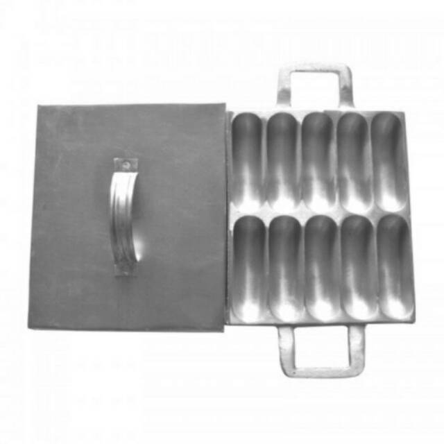 Cetakan kue pukis bulat oval isi 10 lubang