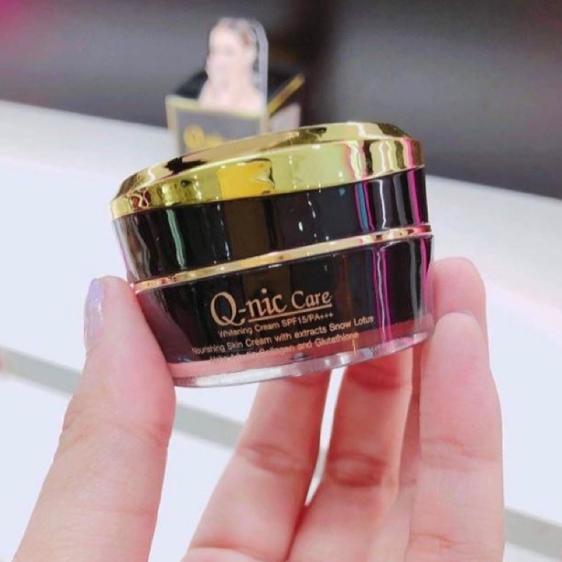 Q-nic care whitening night cream/cream pemutih/memudarkan flek hitam/menhilangkan bekas jerawat