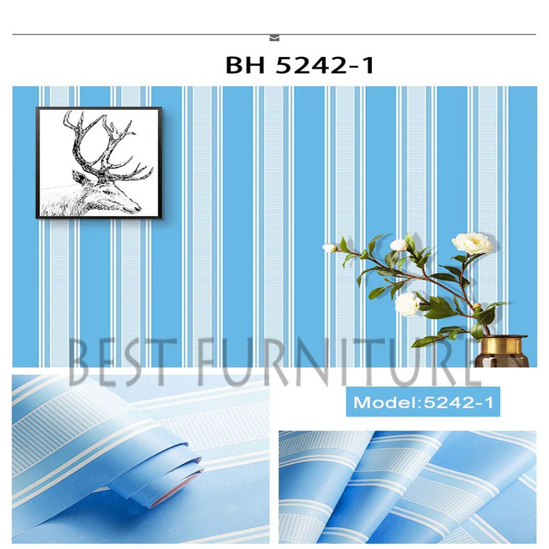 Best Wallpaper Sticker Dinding Premium Quality 45cm x 10m Motif Minimalis