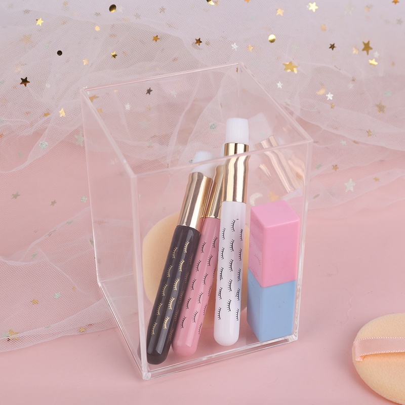 Rak Display Holder Brush Makeup Bahan Akrilik Transparan