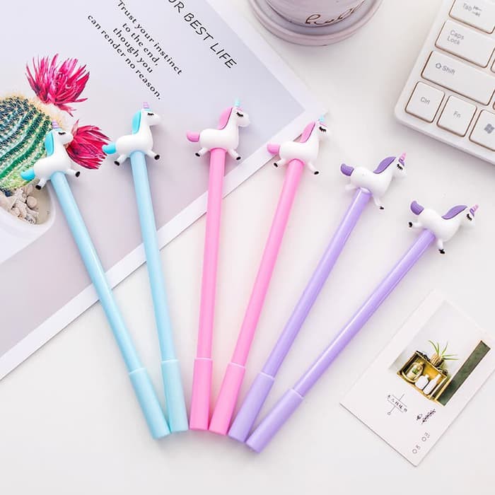 

Pulpen Unicorn-Pulpen Karakter-Pulpen Gel-Pulpen anak lucu-pena-pulpen kuda