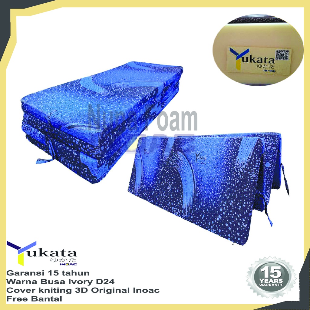 Kasur lipat inoac Yukata Custome japan quality tebal 5 cm bisa di vacum dan bergaransi anti kempes