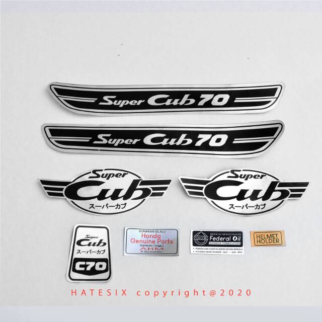 Sticker stiker honda super cub 70