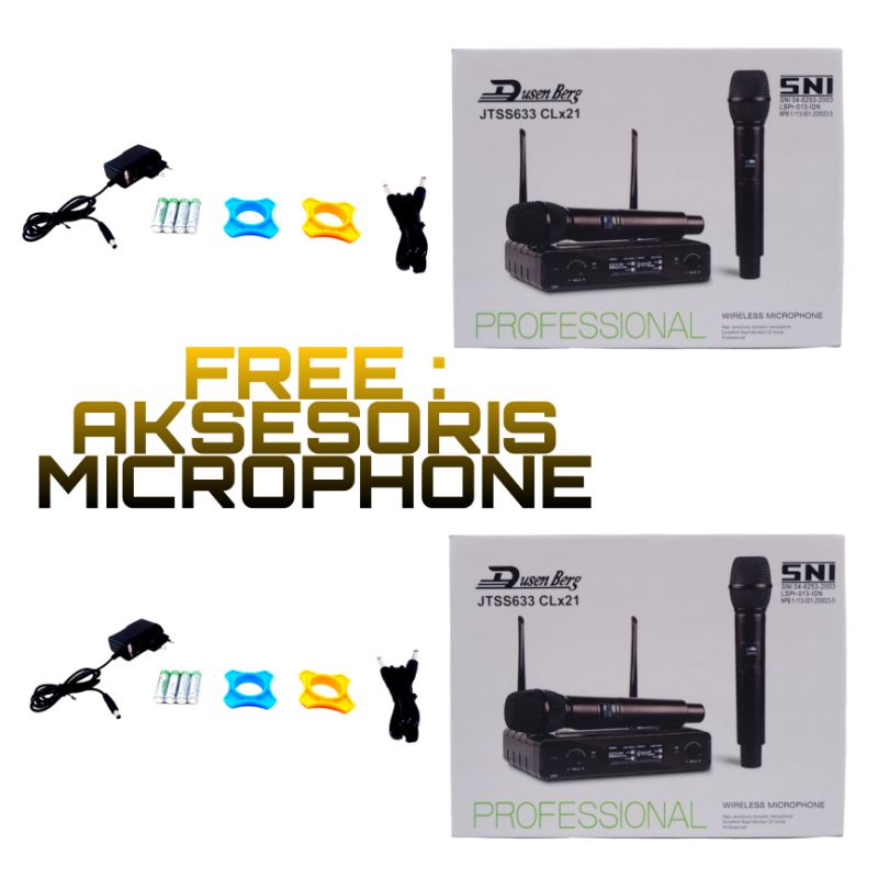 4 Microphone Wireless DUSENBERG CLx21 Mic Karaoke ,Mc, Pidato - ( Harga Grosir )