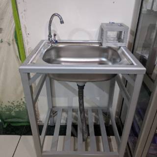 Wastafel Portabel Bak Cuci Tangan Alumunium | Shopee Indonesia