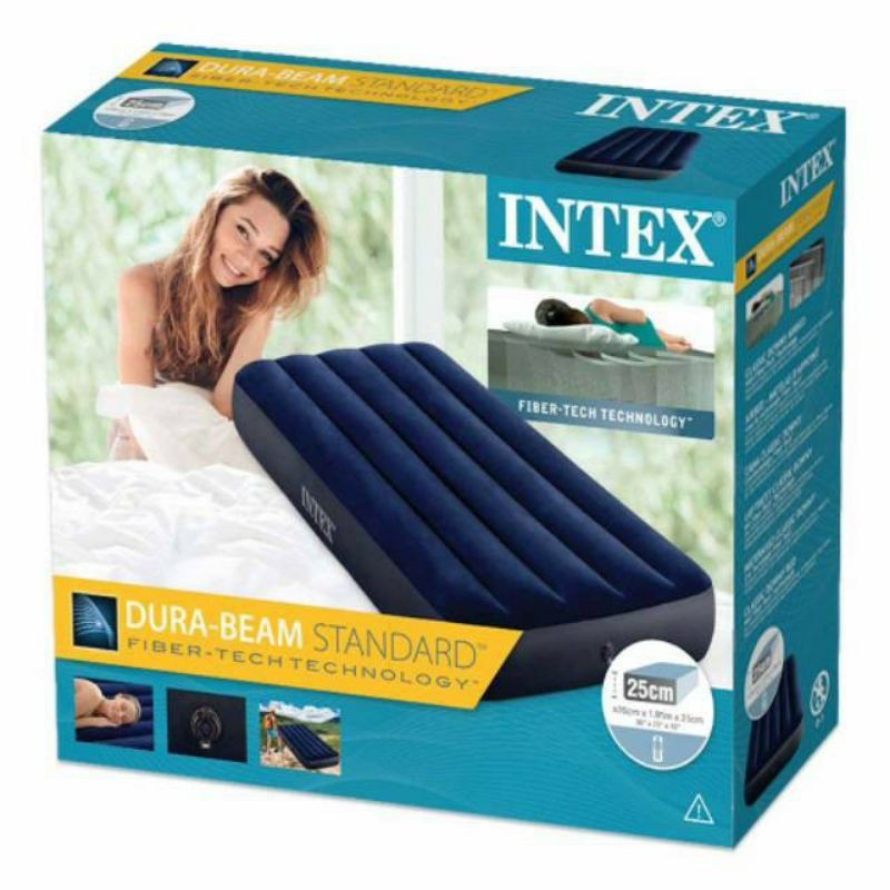 Intex 64756 Kasur Angin Durabeam Blue Single