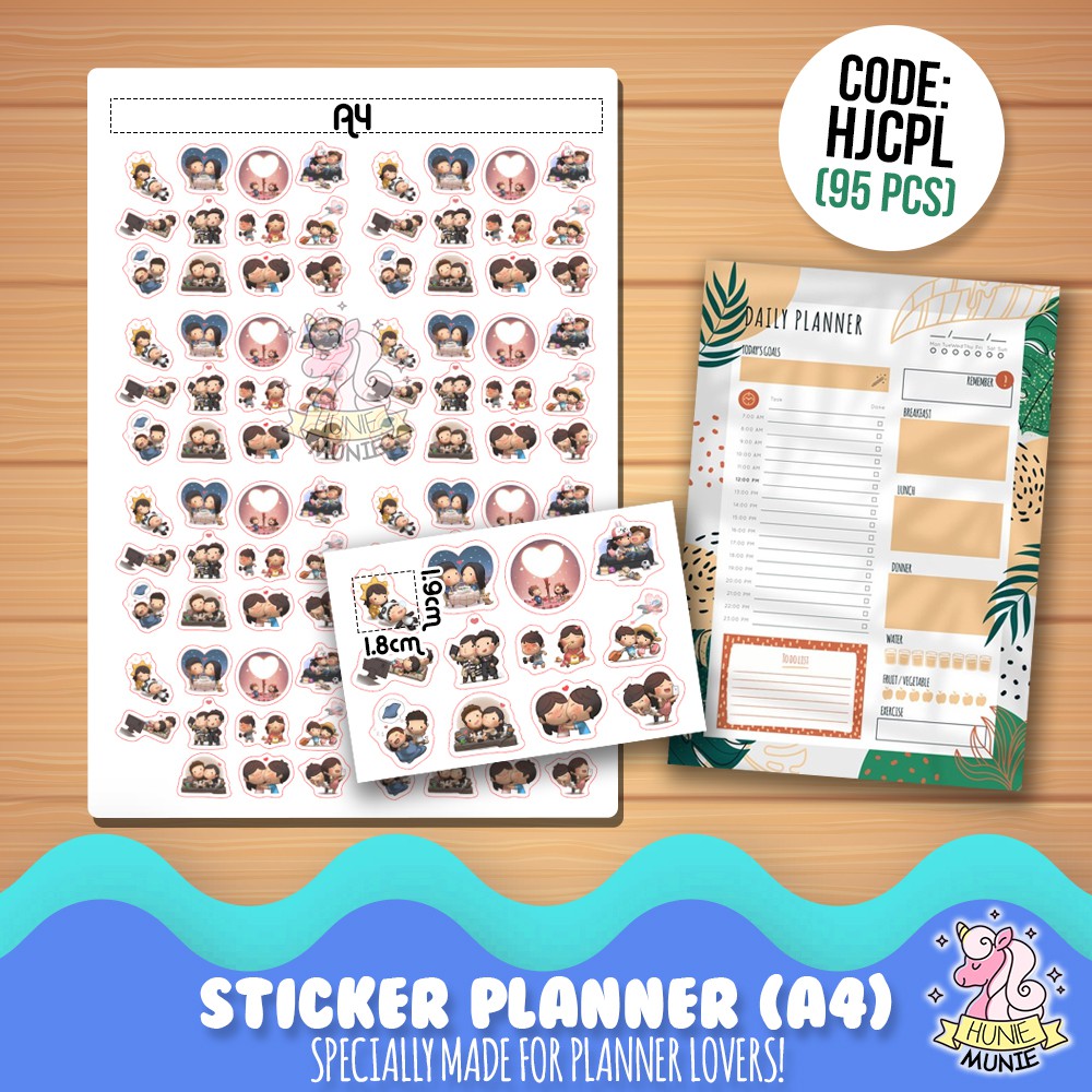 

Sticker Deco Planner - HJ Couple (90pcs+) Stiker