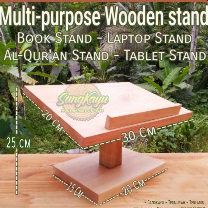 Laptop stand notebook book stand rakel Al-Qur'an multipurpose stand 25