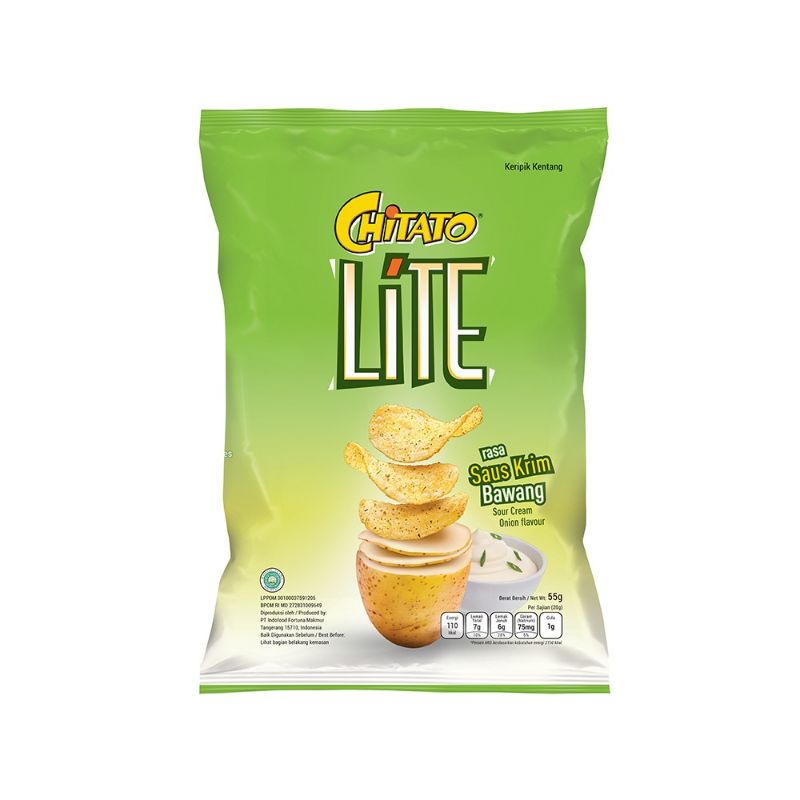 chitato lite rasa saus krim dan bawang/ seawed / sapi panggang/ teryaki/ 55 - 62 gr