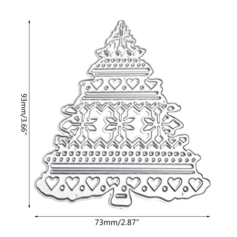 Cutting Dies Bahan Logam Bentuk Pohon Natal Untuk Dekorasi Album Foto