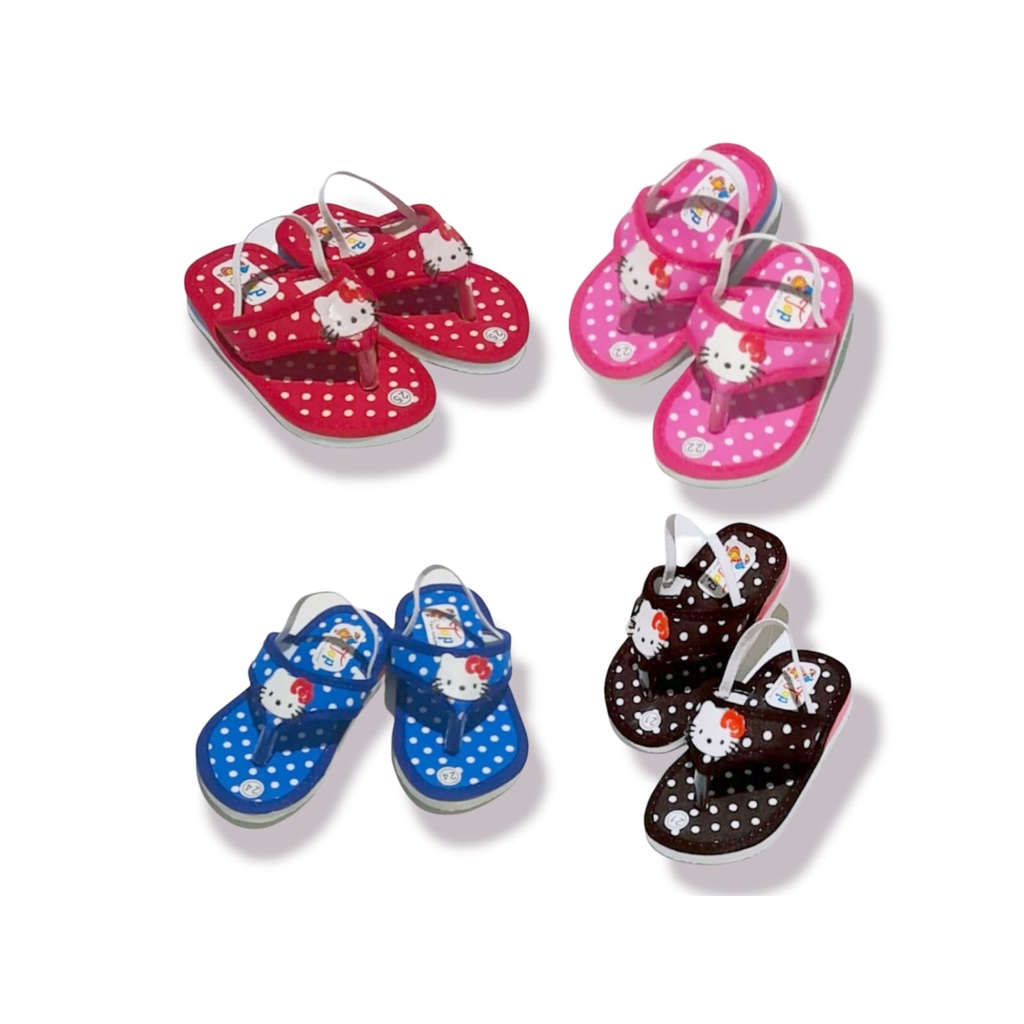 SANDAL BABY TERMURAH_SANDAL BABY BUNYI POLKADOT TERBARU